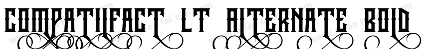 CompatilFact LT Alternate Bold Small Caps字体转换
